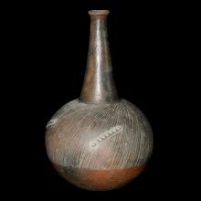 Vase hmisphrique  long col